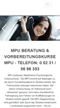 Mobile Screenshot of die-mpu.de